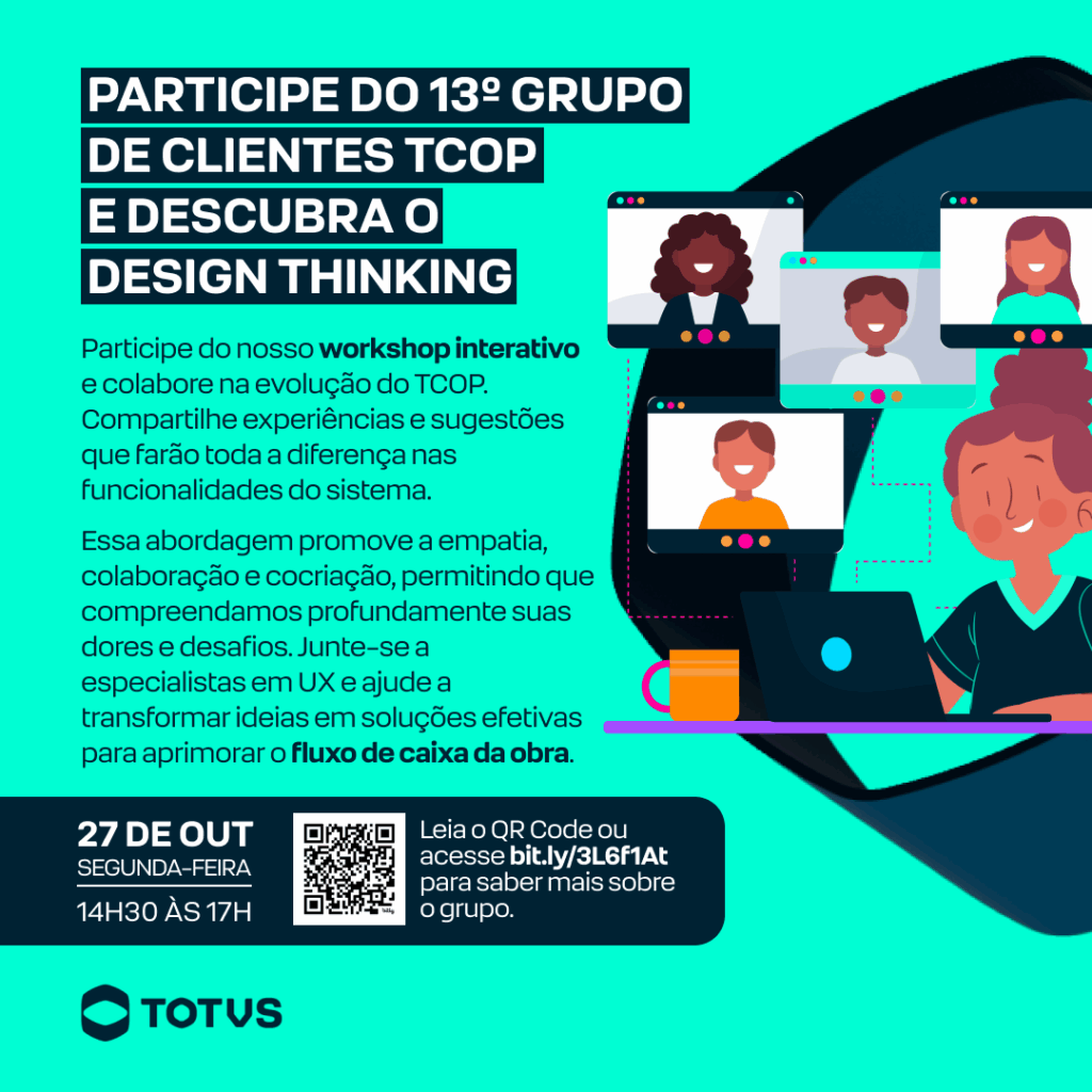 Imagem de divulgação do 13º Grupo de Clientes TCOP com um resumo do que está nesta publicação.